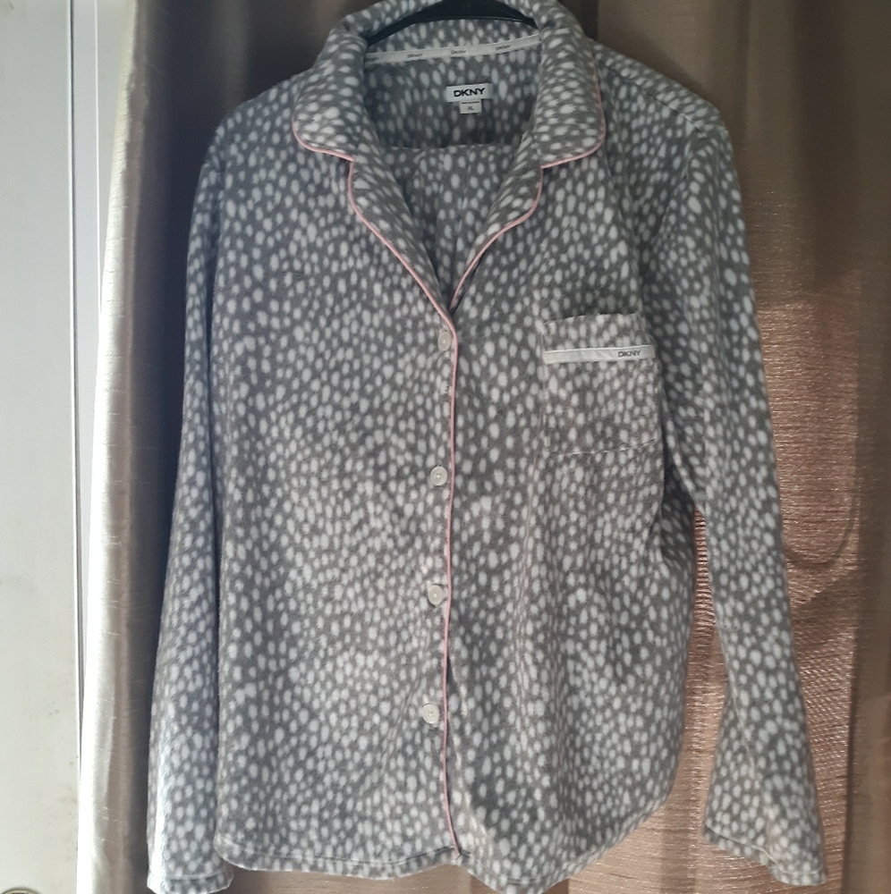 DKNY fleece pajama set